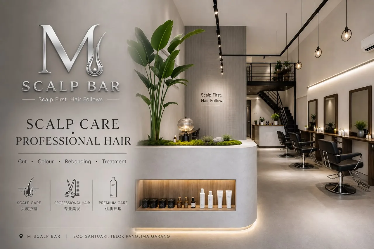 M Scalp Bar in Malaysia, where NUSBE sits alongside an existing salon business