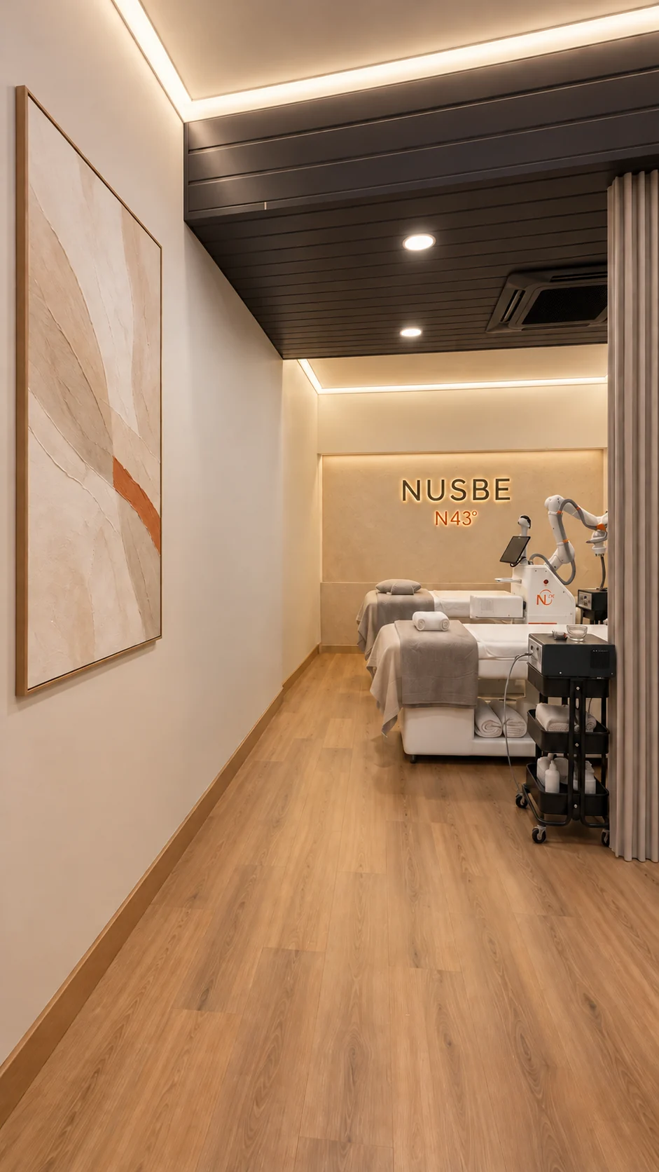 Side view of the NUSBE Rimbayu interior design and treatment space
