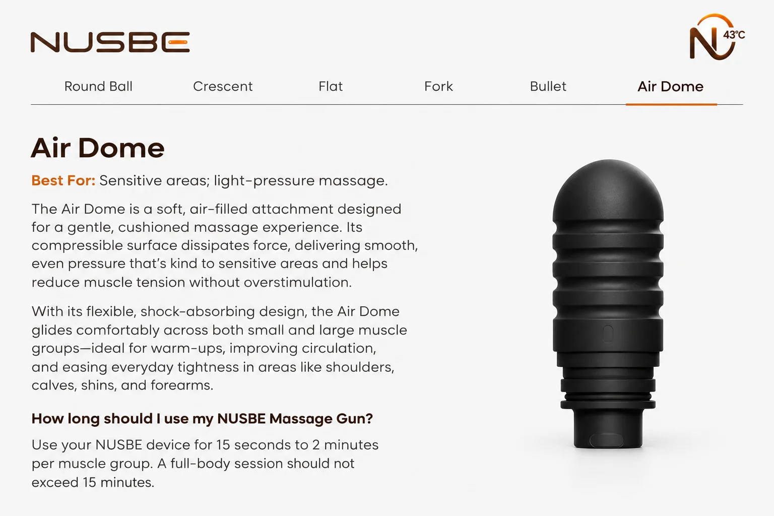 NUSBE M3 Air Dome attachment