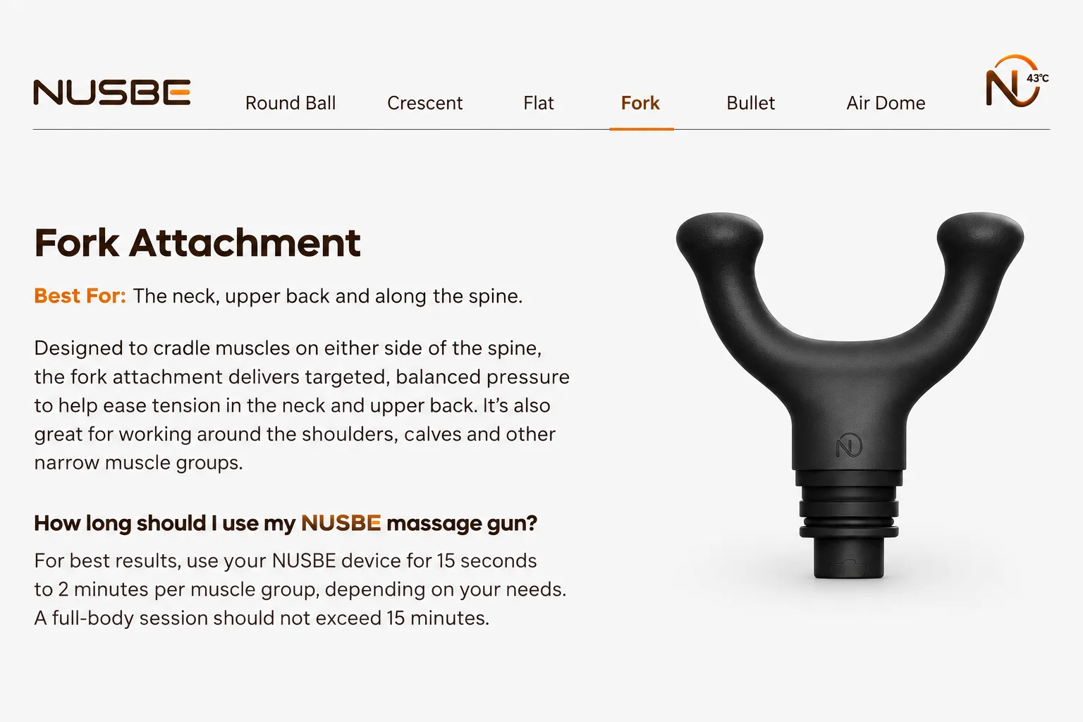 NUSBE M3 Fork attachment